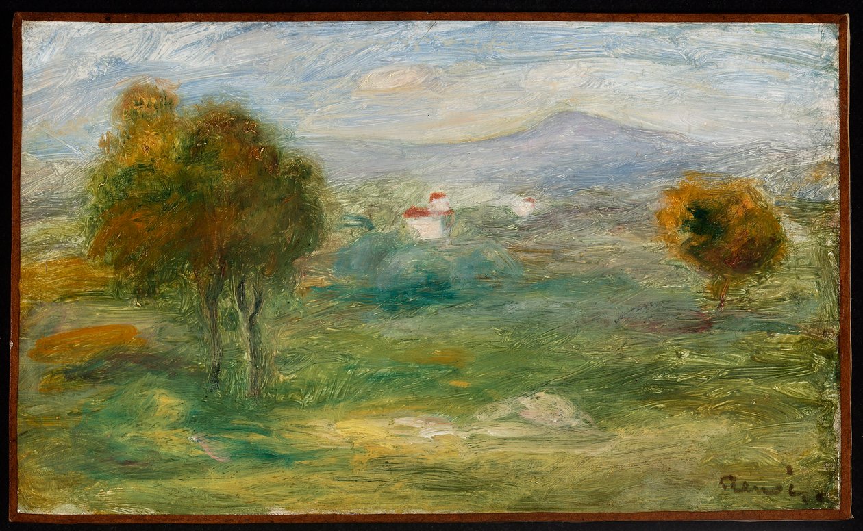 Paesaggio con case a Cagnes-sur-Mer da Pierre-Auguste Renoir