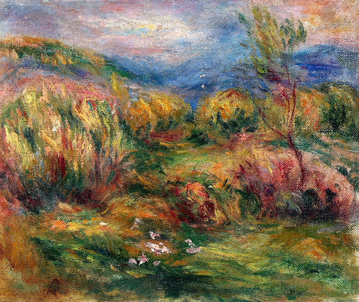 Paesaggio vicino a Cagnes-sur-Mer da Pierre-Auguste Renoir