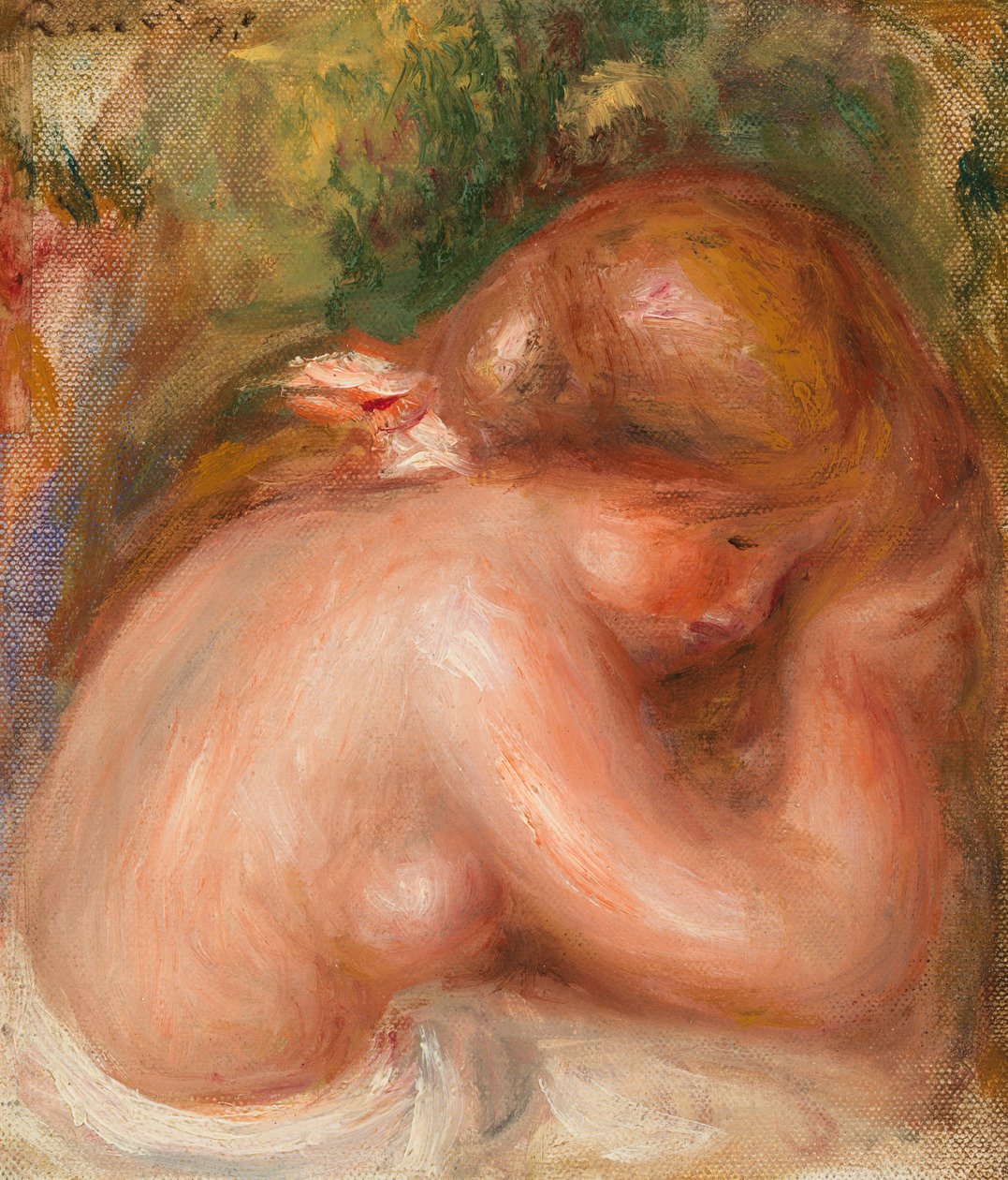 Torso nudo di giovane ragazza da Pierre-Auguste Renoir
