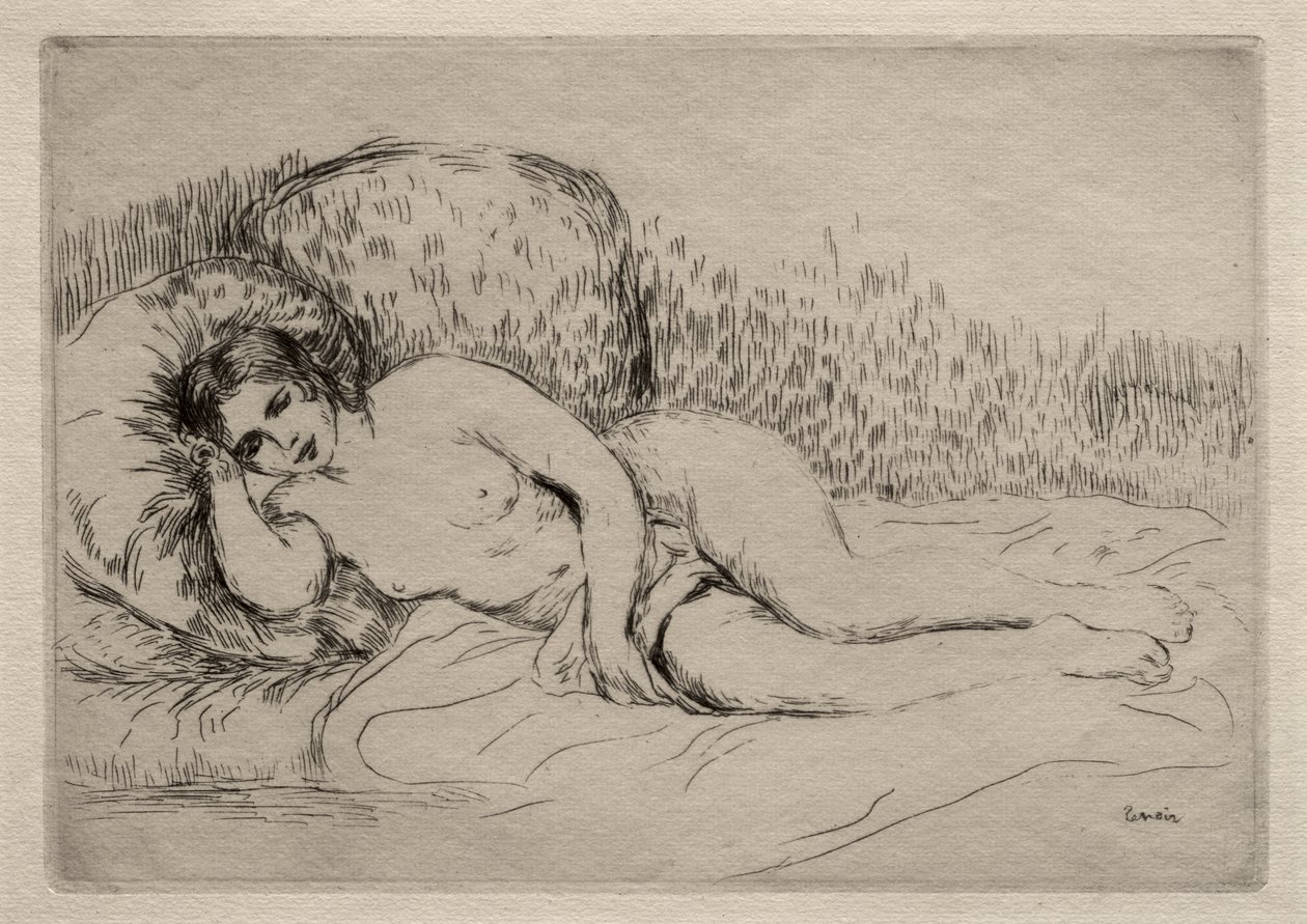 Nudo femminile disteso da Pierre-Auguste Renoir