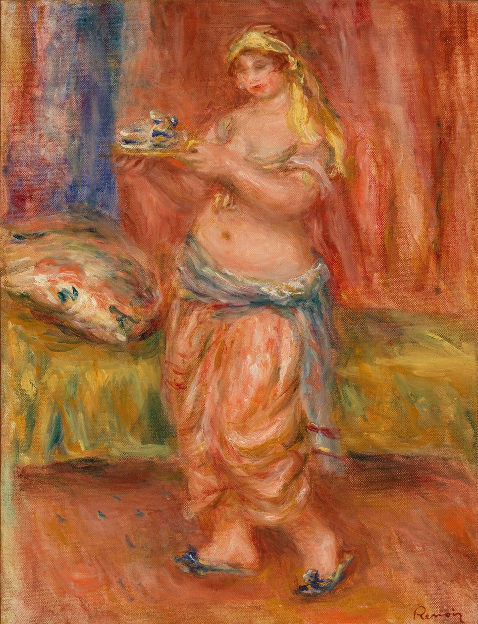 Odalisca con servizio da tè da Pierre-Auguste Renoir