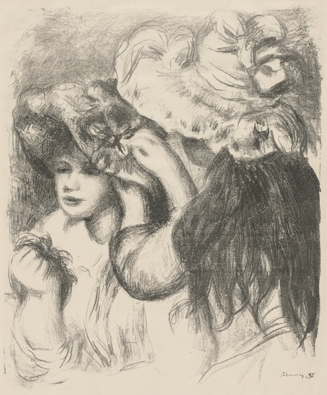 Fissare il cappello da Pierre-Auguste Renoir
