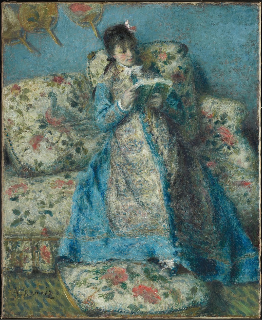 Ritratto di Madame Monet (Madame Claude Monet che legge) da Pierre-Auguste Renoir