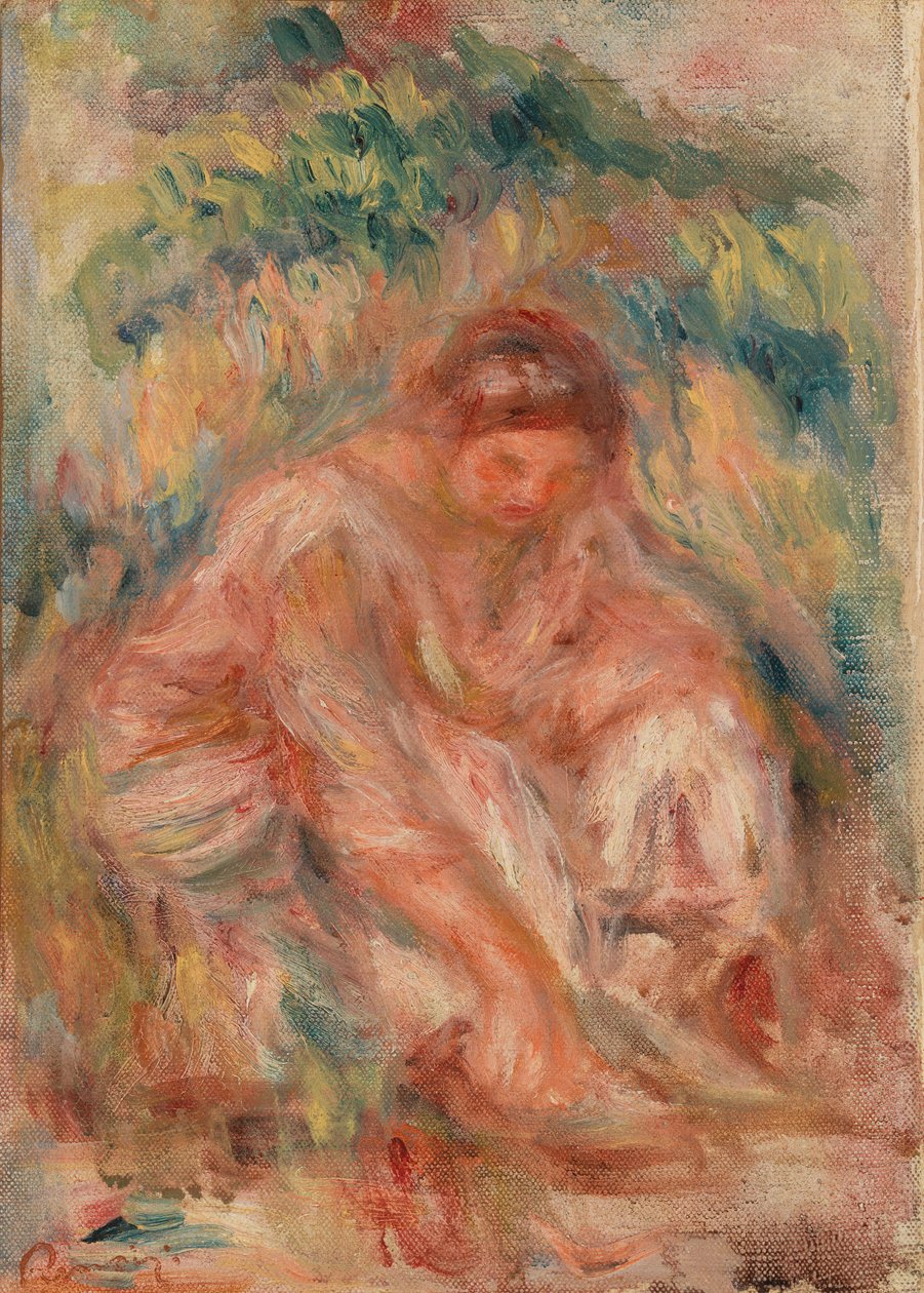 Schizzo di una donna da Pierre-Auguste Renoir