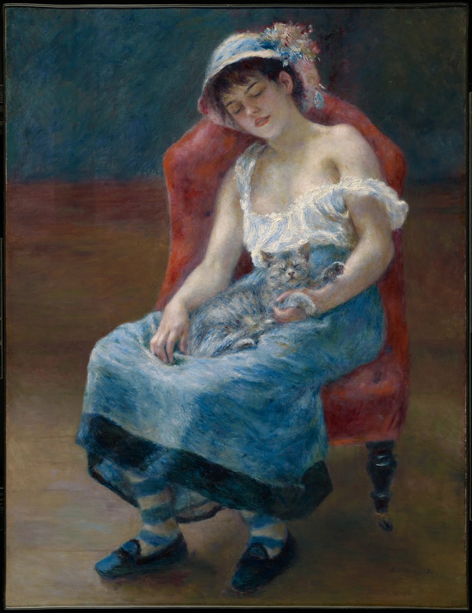 Ragazza addormentata da Pierre-Auguste Renoir