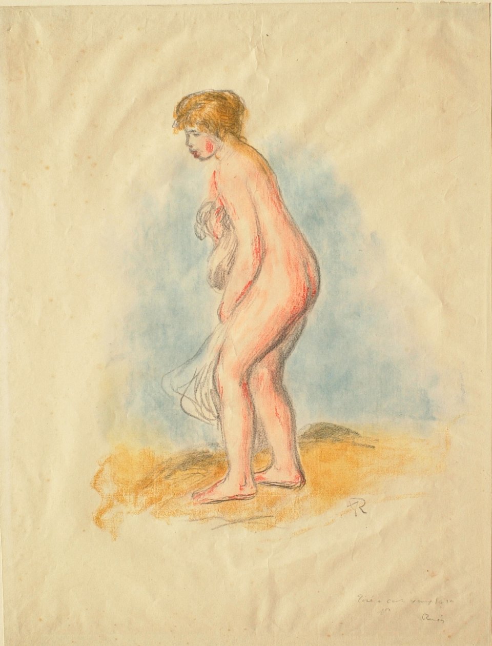 Stehende weibliche Badende da Pierre-Auguste Renoir
