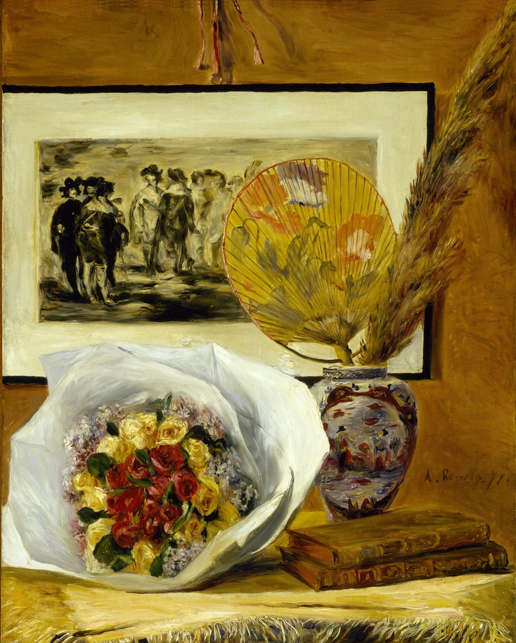 Natura morta con bouquet da Pierre-Auguste Renoir