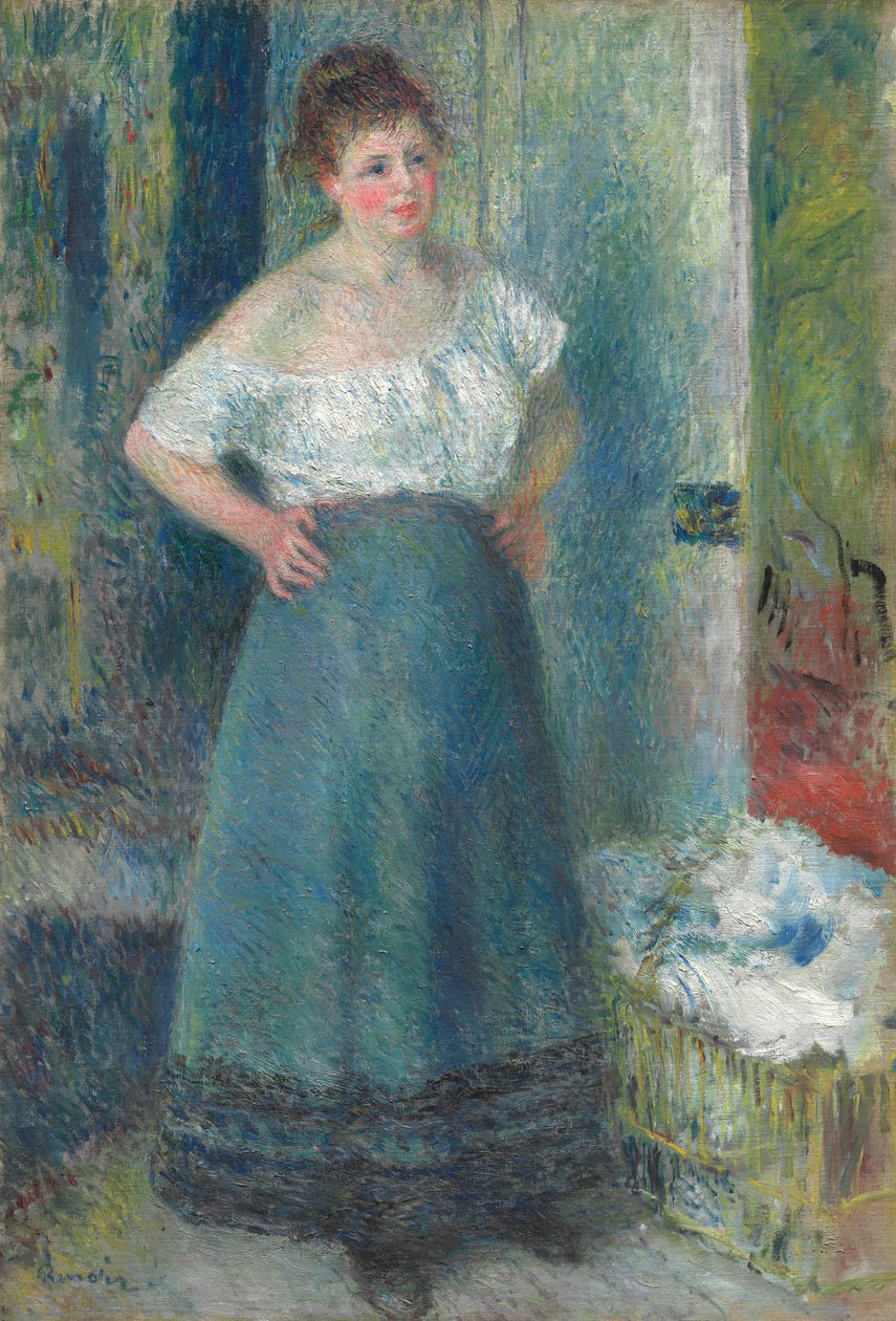 La lavandaia da Pierre-Auguste Renoir