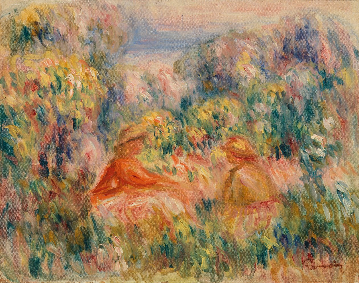 Due donne in un paesaggio da Pierre-Auguste Renoir