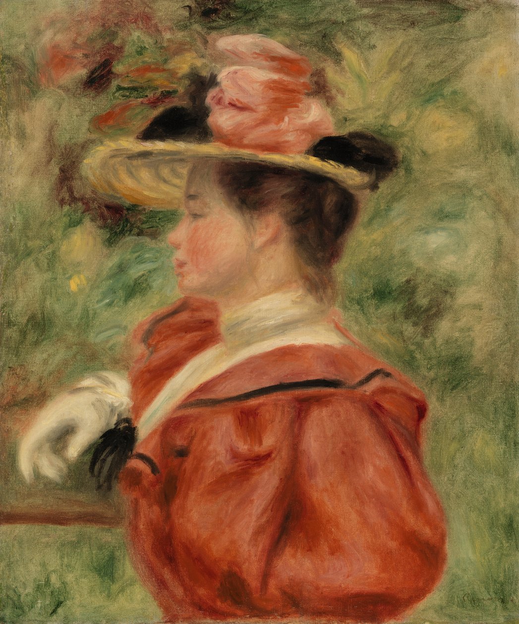 Donna con guanto da Pierre-Auguste Renoir