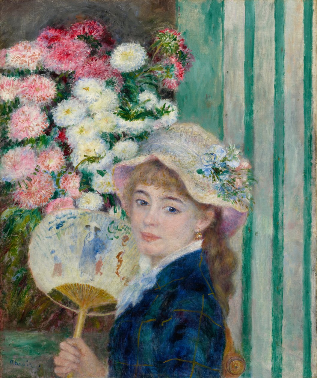 Donna con ventaglio da Pierre-Auguste Renoir