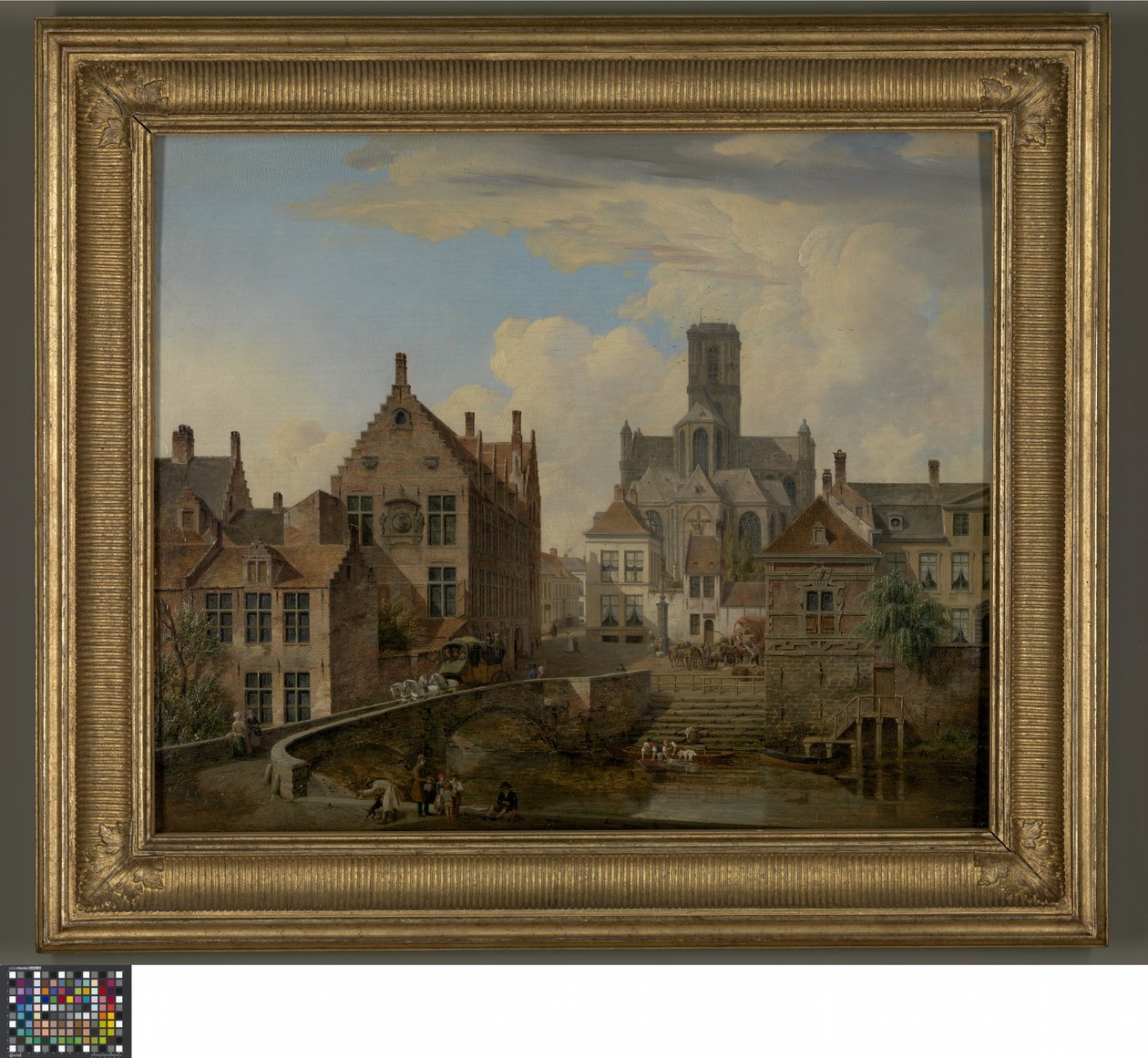 Cattedrale di San Bavone e il Canale Reep a Gand da Pierre François De Noter