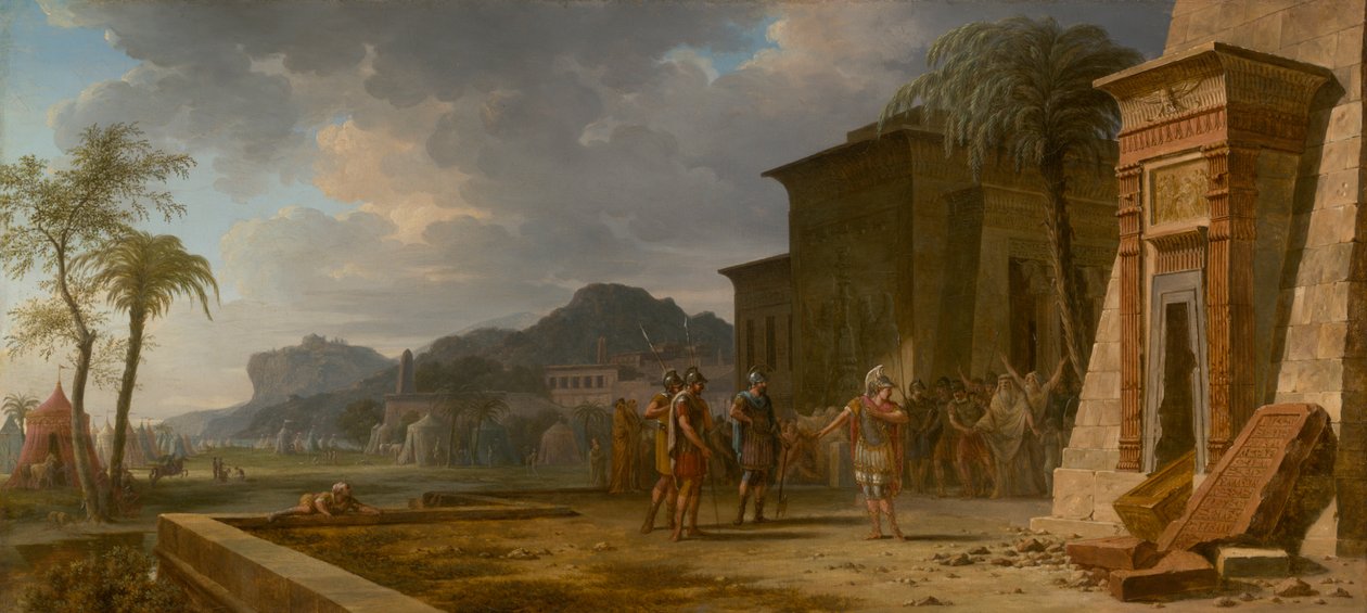 Alessandro alla tomba di Ciro il Grande da Pierre-Henri de Valenciennes