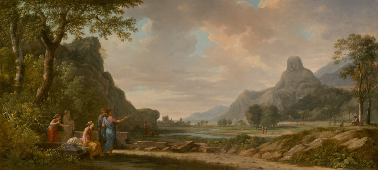 Monte Athos Scolpito come Monumento ad Alessandro Magno da Pierre-Henri de Valenciennes