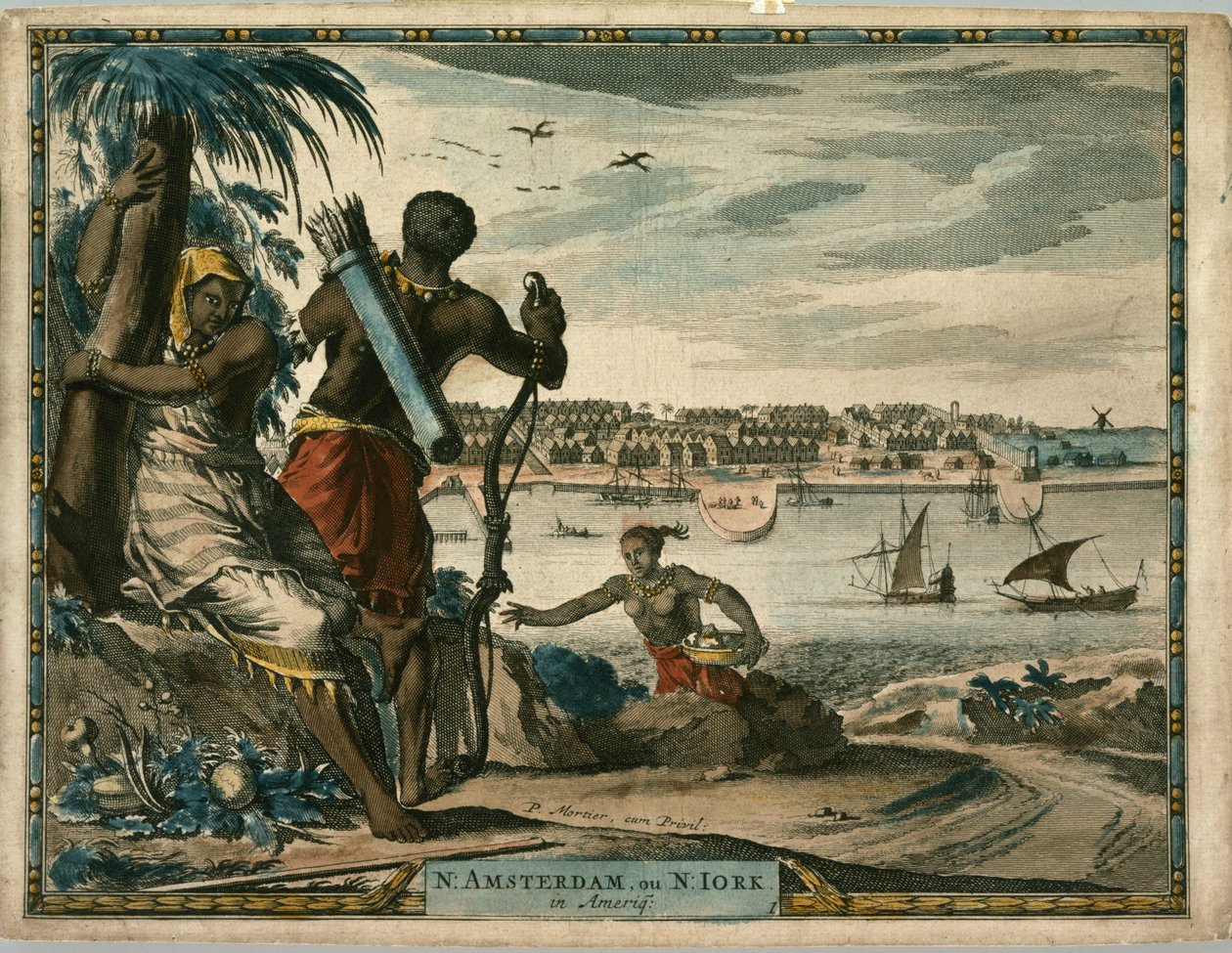 N. Amsterdam, ou N Iork in Ameriq. da Pierre  Mortier