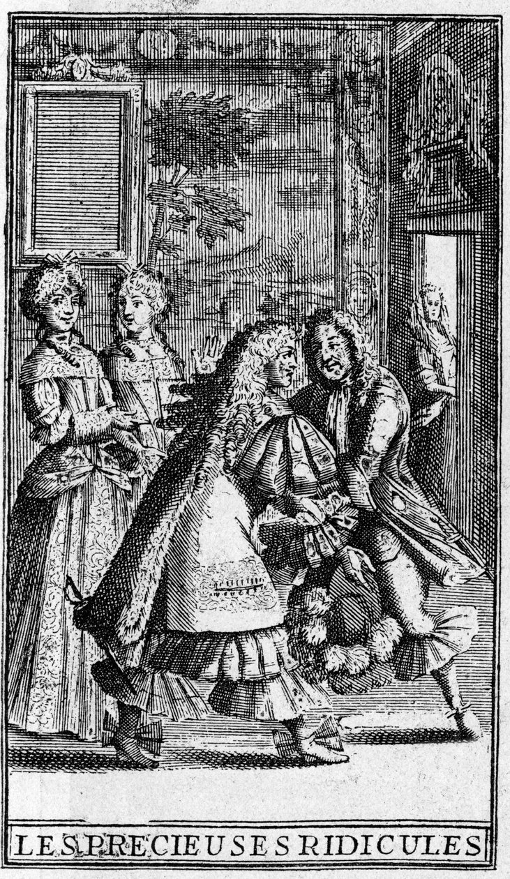 Les Précieuses ridicules di Molière (Le preziose ridicole) Incisioni di Pierre Brissart per l