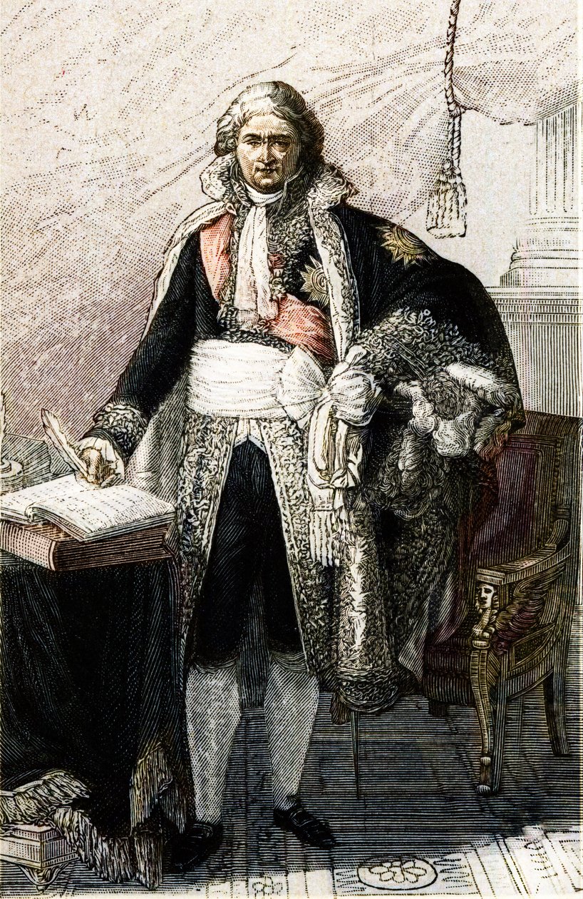 Ritratto di Jean Etienne Marie Portalis. Giurista e politico francese (1746-1807) basato sul dipinto di Pierre Gautherot da Pierre (after) Gautherot