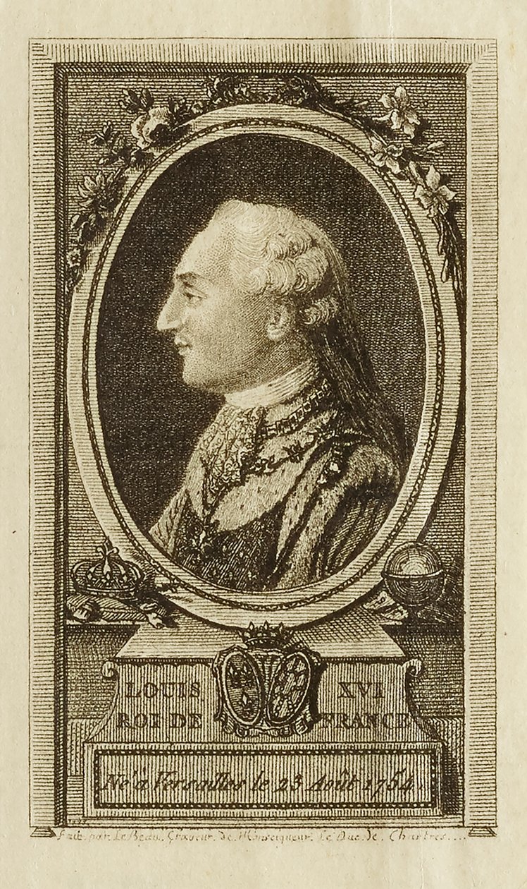 Luigi XVI - Re di Francia da Pierre Adrien Le Beau