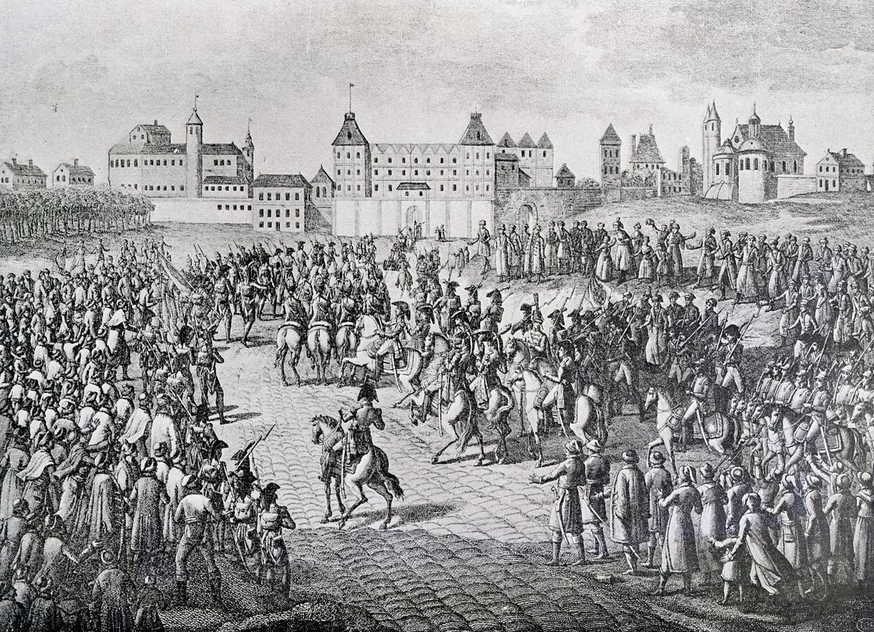 Ingresso trionfale dei francesi a Varsavia, 28 novembre 1806 da Pierre Adrien Le Beau