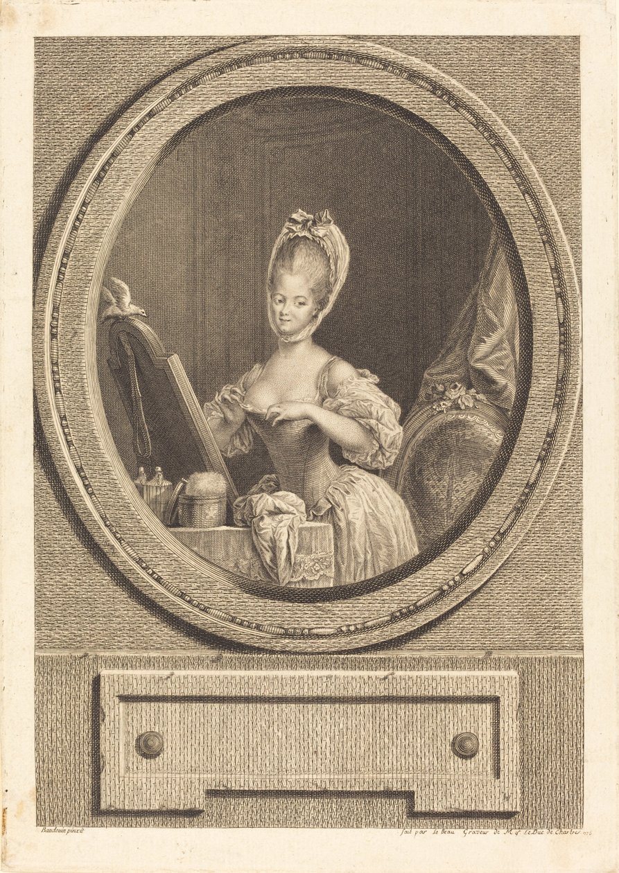 La sua taglia è incantevole da Pierre Adrien Le Beau after Pierre Antoine Baudouin
