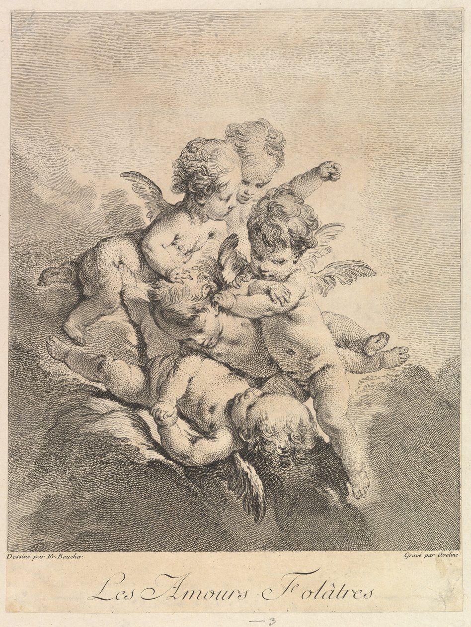 Bambini che giocano da Pierre-Alexandre Aveline