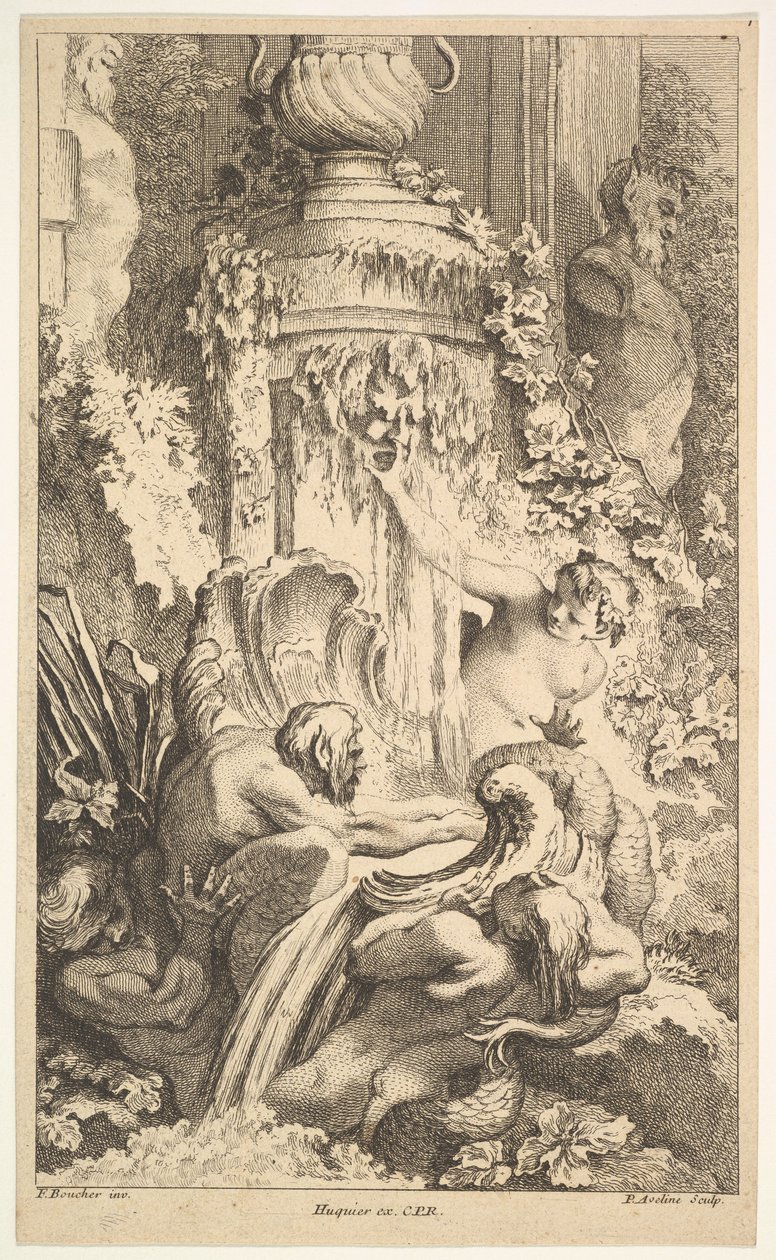 Naiadi, Tritoni e il Bagno di Priapo da Pierre Alexandre Aveline