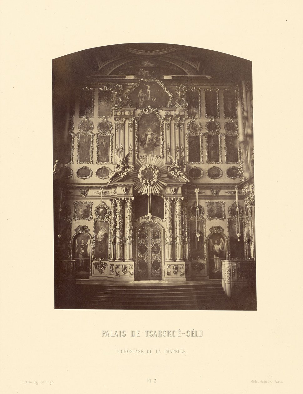 Palazzo Tsarskoe-Selo, Iconostasi della Cappella da Pierre Ambrose Richebourg