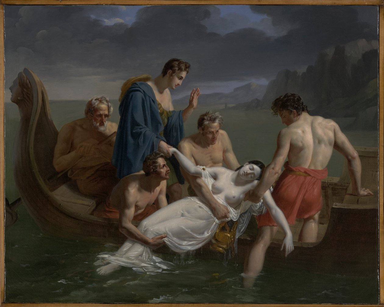 La morte di Saffo da Pierre Antoine Augustin Vafflard