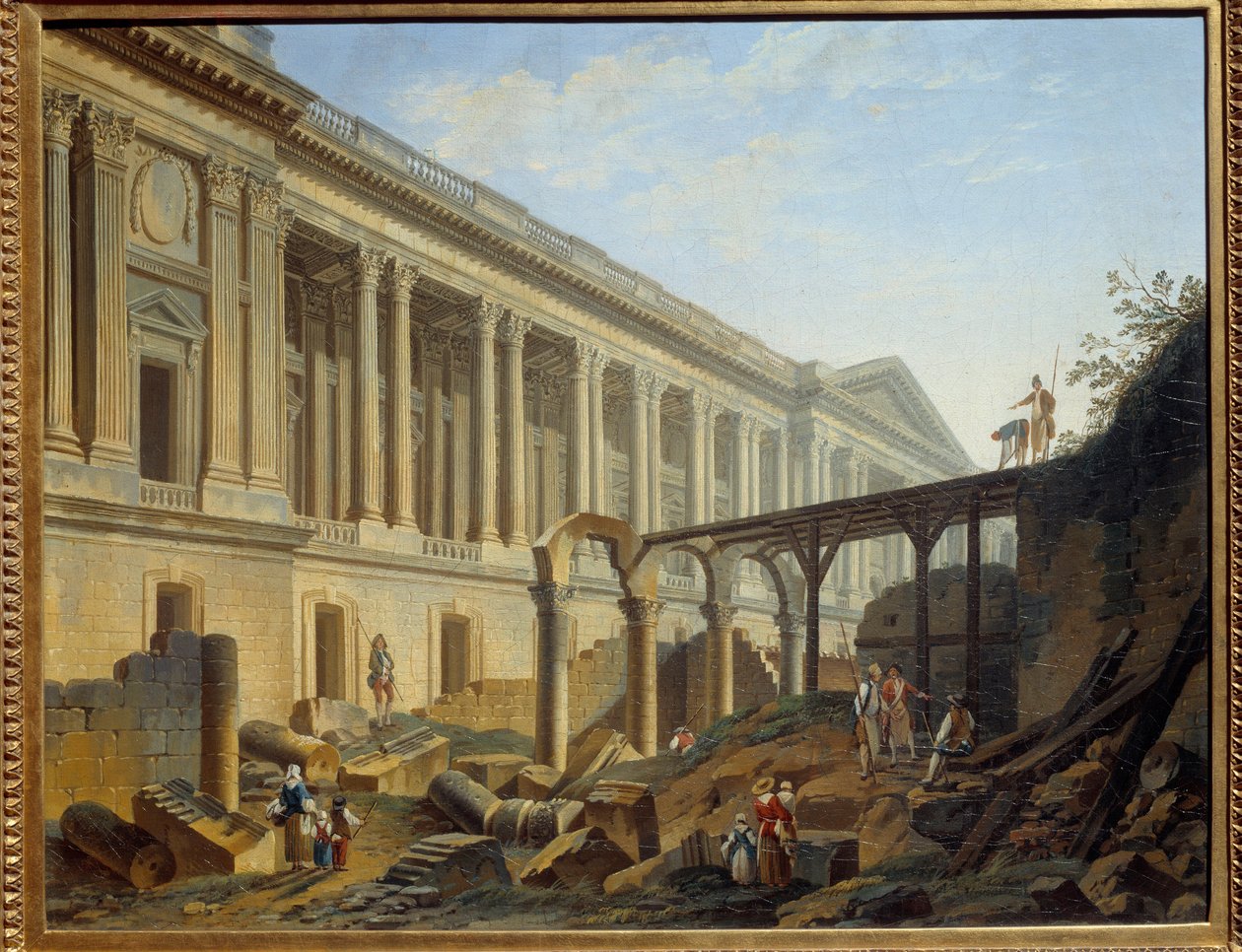 Sgombero della Colonnata del Louvre da Pierre Antoine Demachy