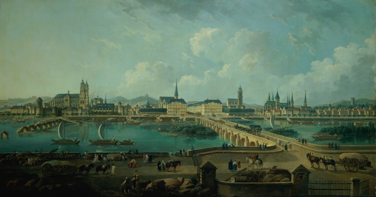 Vista panoramica di Tours, 1787 da Pierre Antoine Demachy