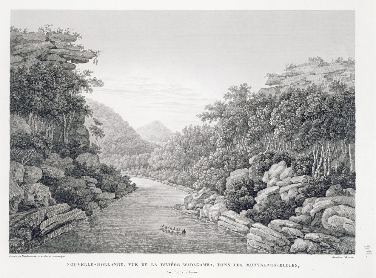Nuova Olanda: Vista del fiume Waragamba nelle Blue Mountains, da 