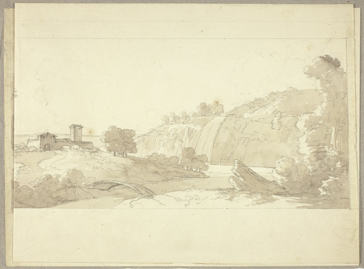 Paesaggio panoramico italiano da Pierre Antoine Mongin