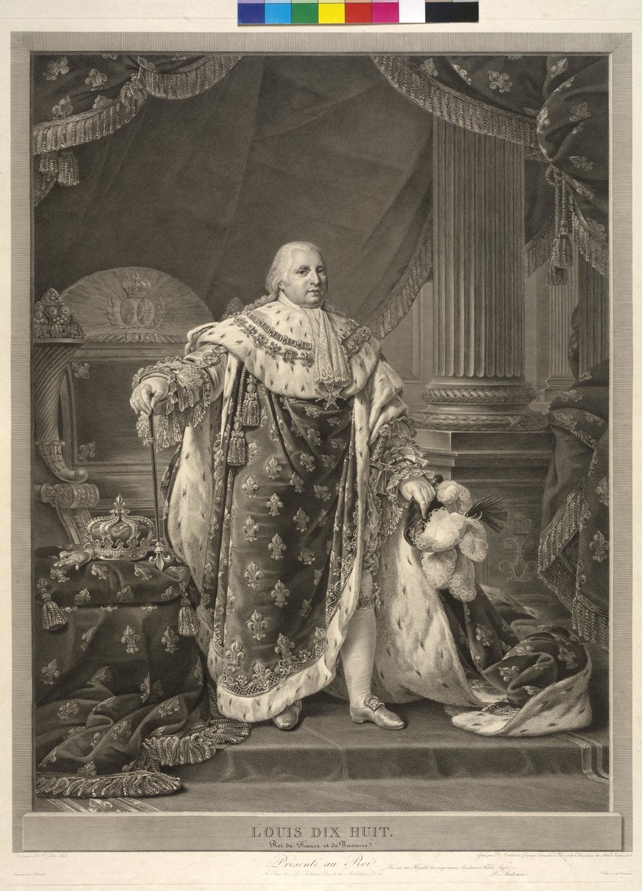 Re di Francia Luigi XVIII da Pierre Audouin