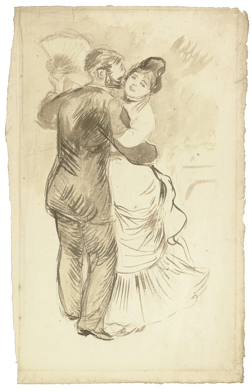 Studio per "Danza in campagna", 1883 da Pierre Auguste Renoir