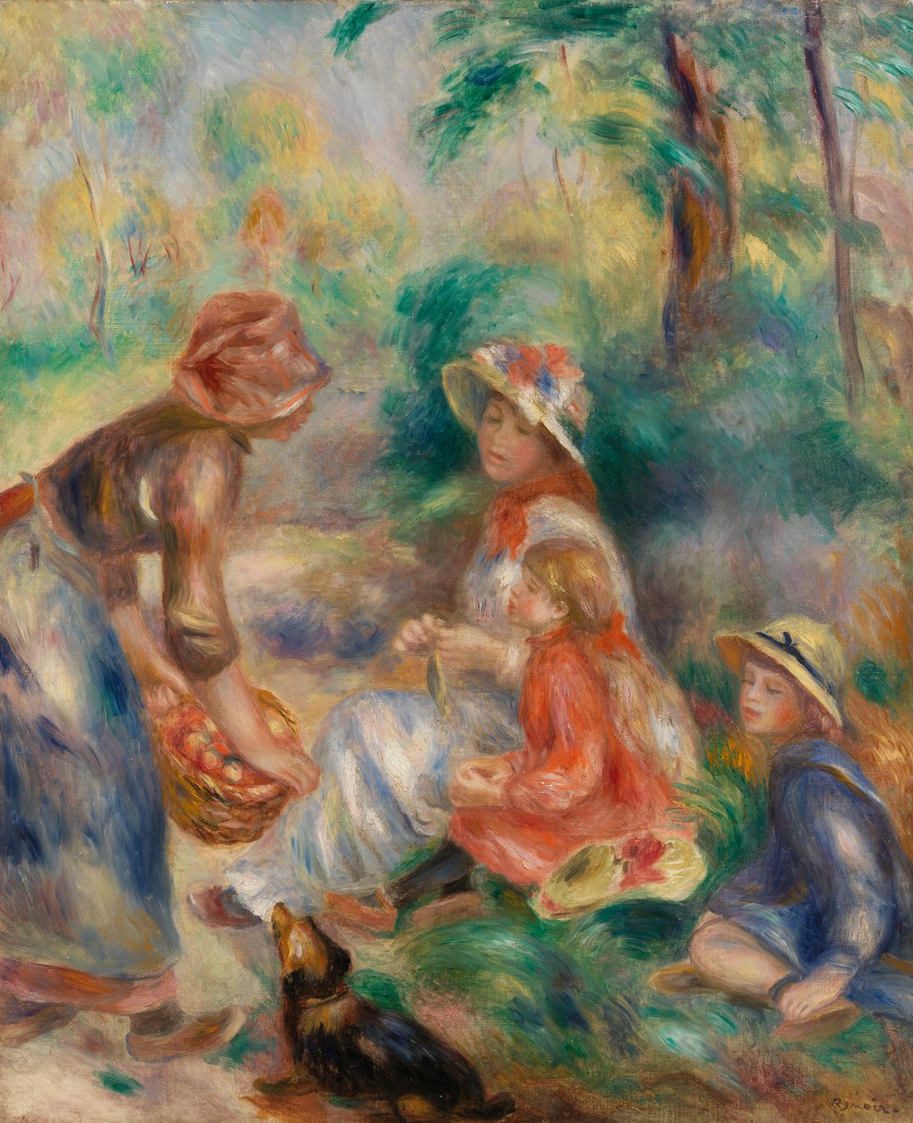 Venditore di mele (La Marchande de pommes) da Pierre Auguste Renoir