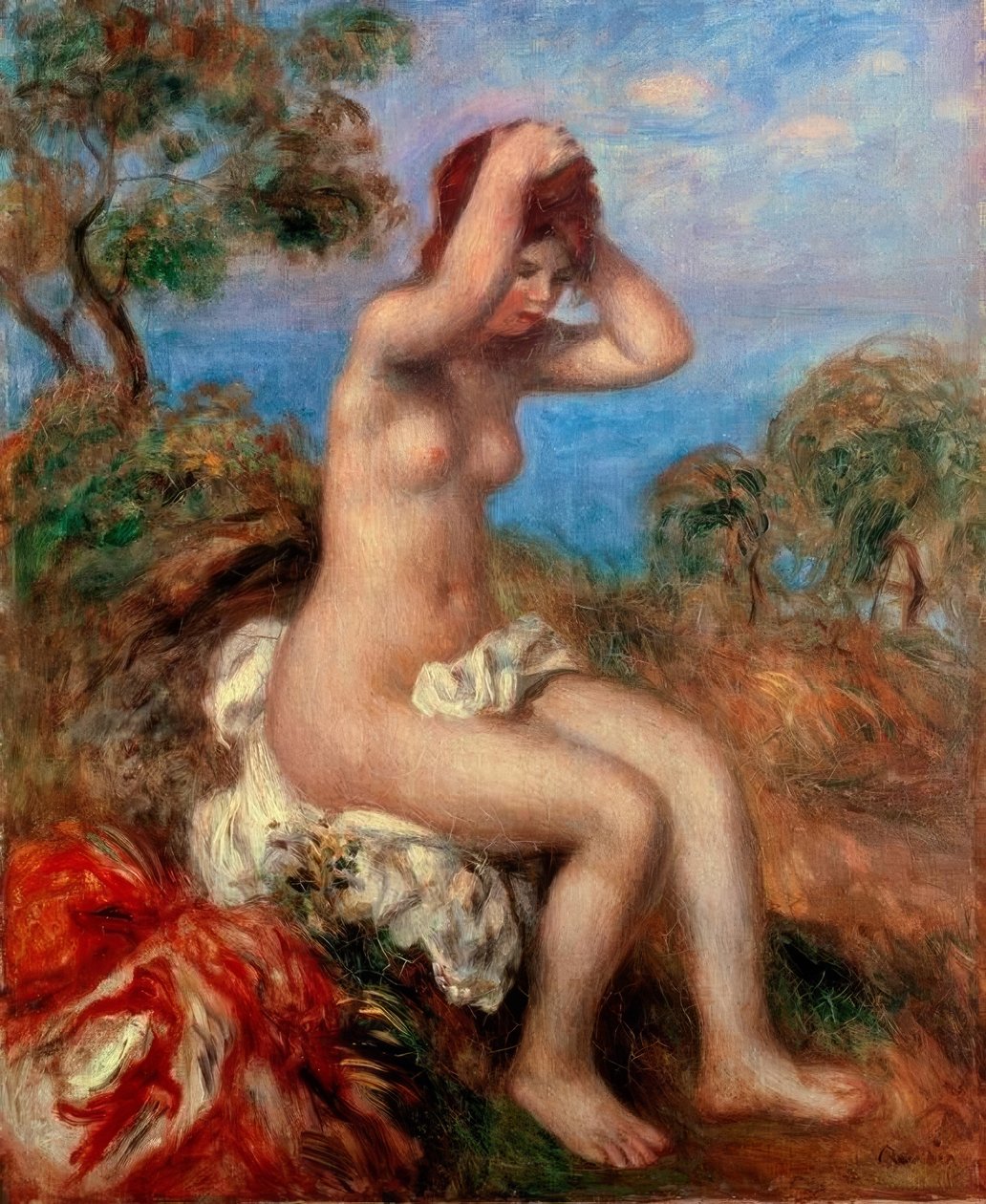 Ragazza che fa il bagno da Pierre Auguste Renoir
