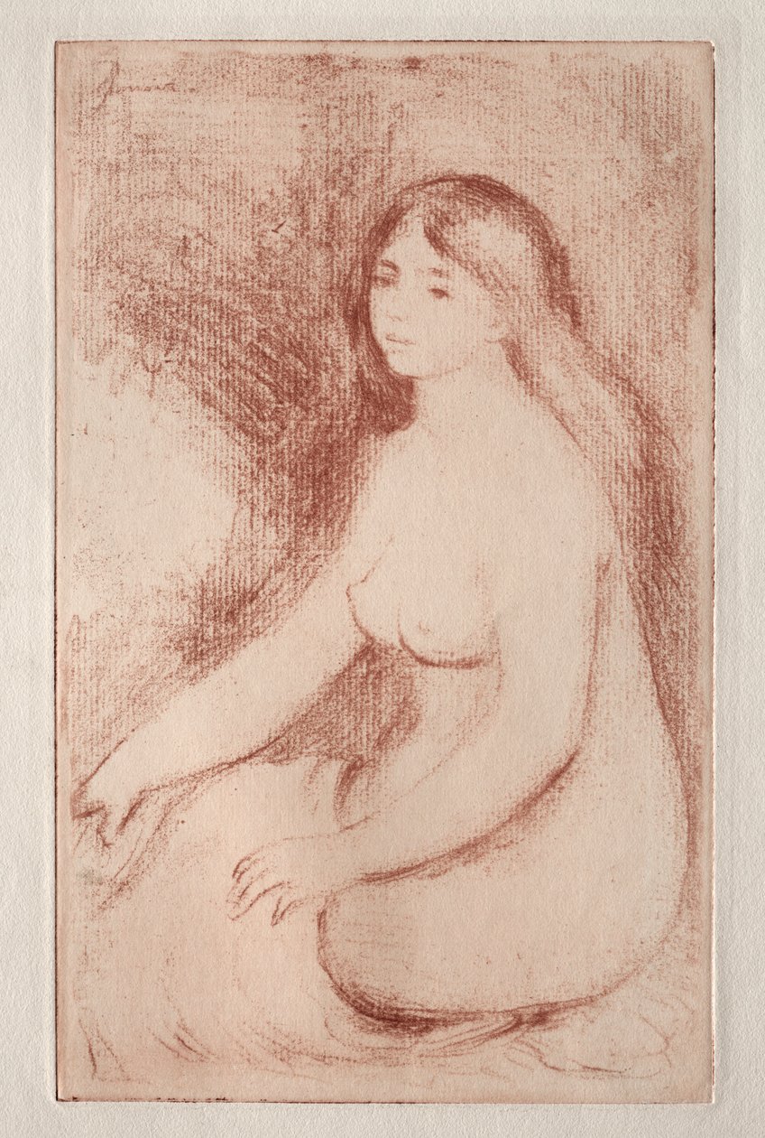 Bagnante seduta, c. 1905 da Pierre Auguste Renoir