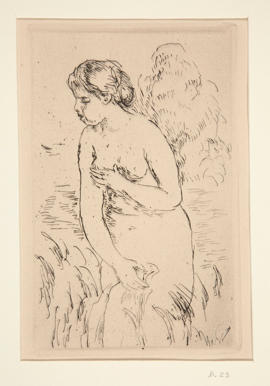 Bagnante in piedi, fino alle ginocchia da Pierre Auguste Renoir