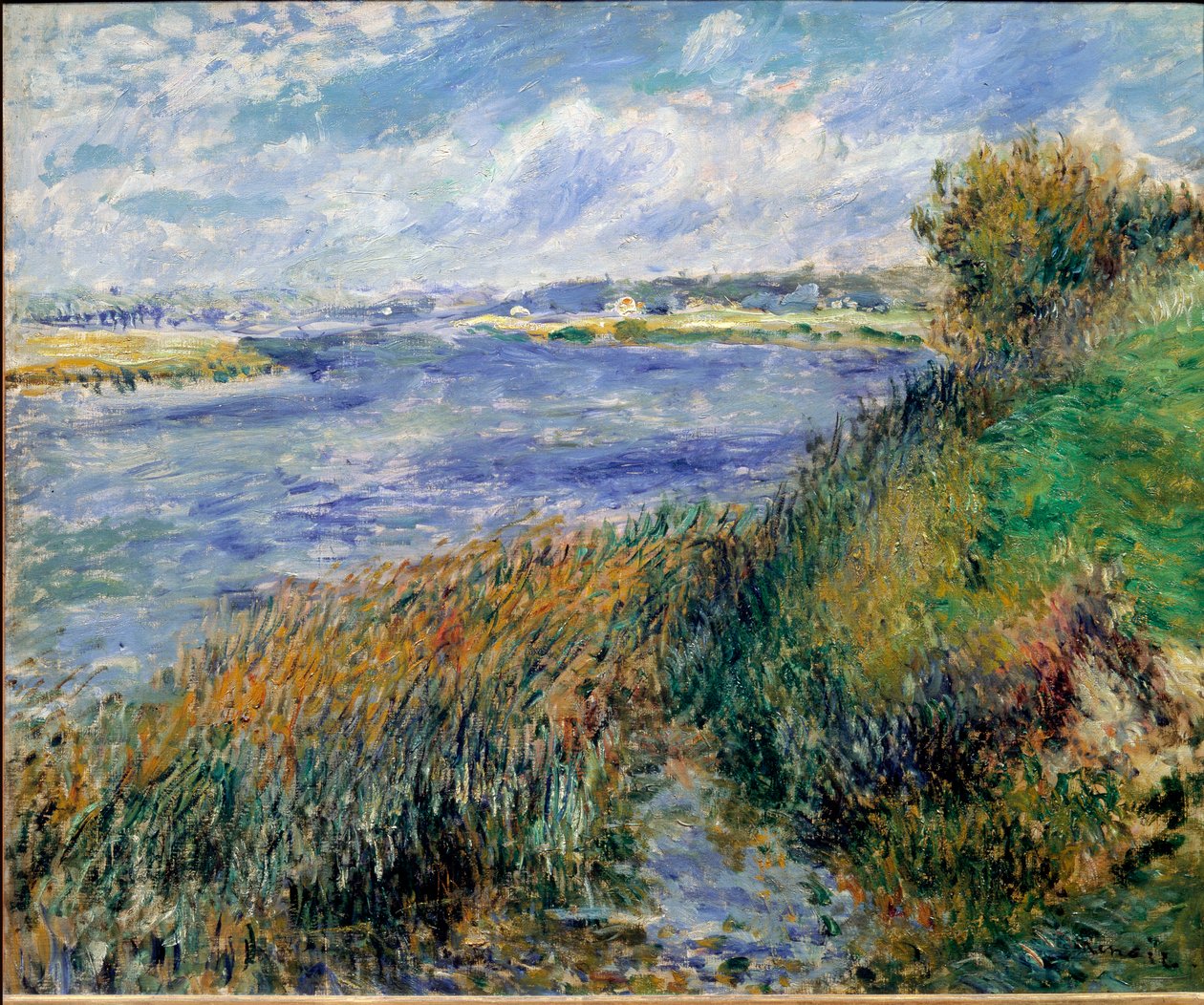 Rive della Senna a Champrosay da Pierre Auguste Renoir