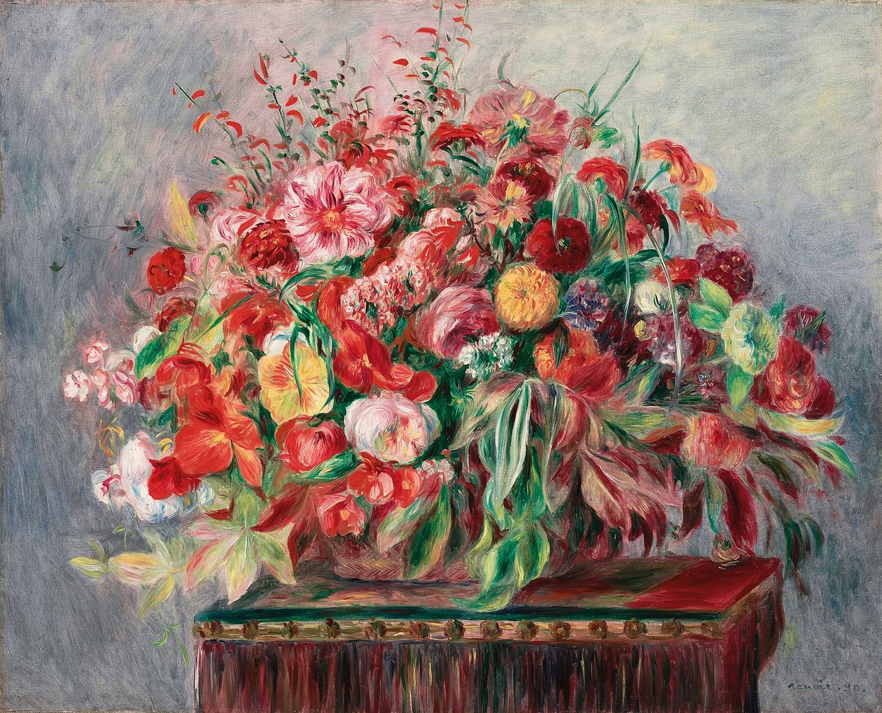 Cesto di fiori, 1890 da Pierre Auguste Renoir