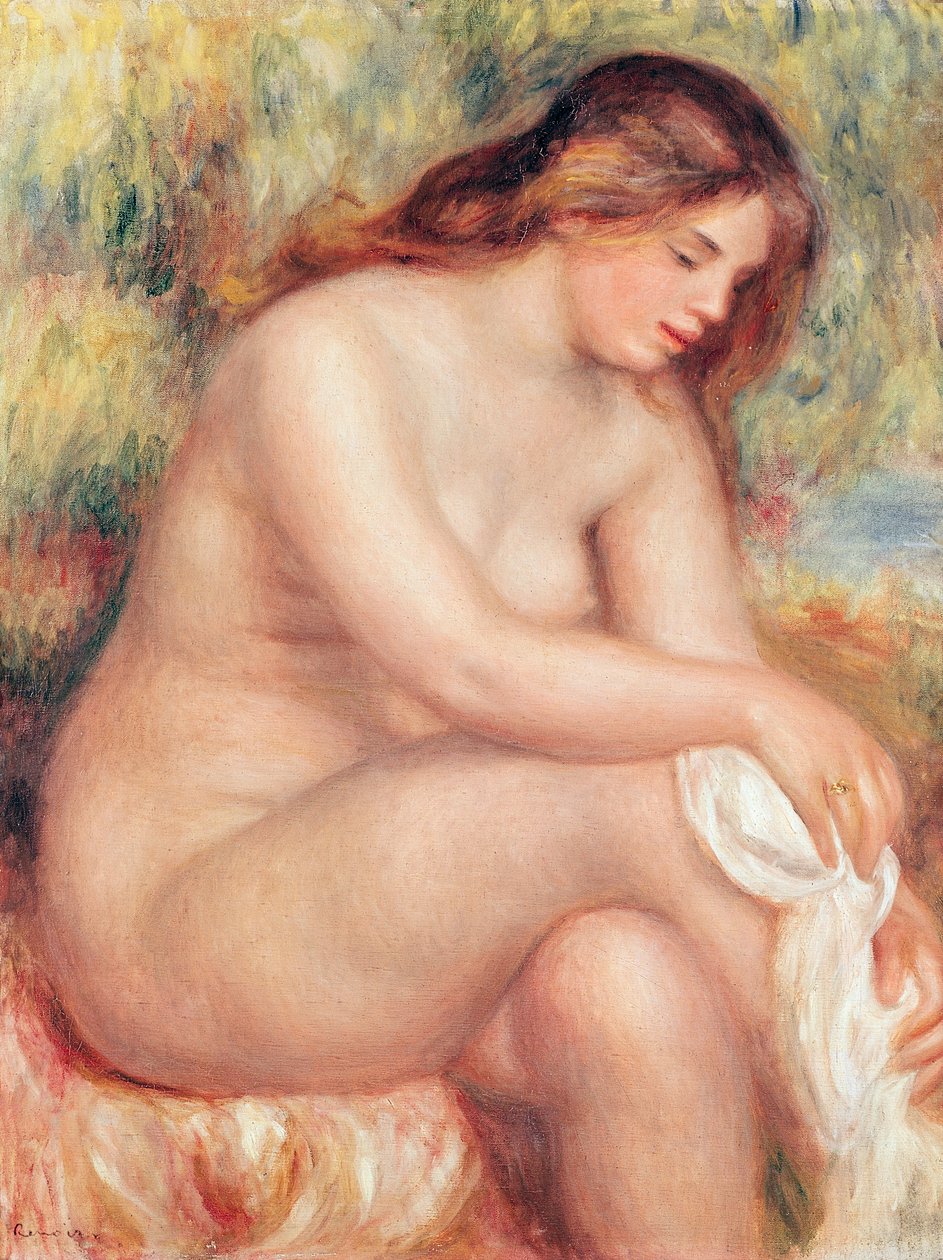 Bagnante che si asciuga, c.1910 da Pierre Auguste Renoir