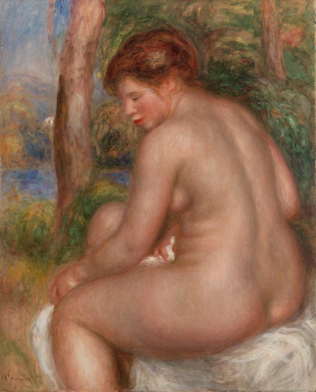 Bagnante vista di tre quarti da Pierre Auguste Renoir