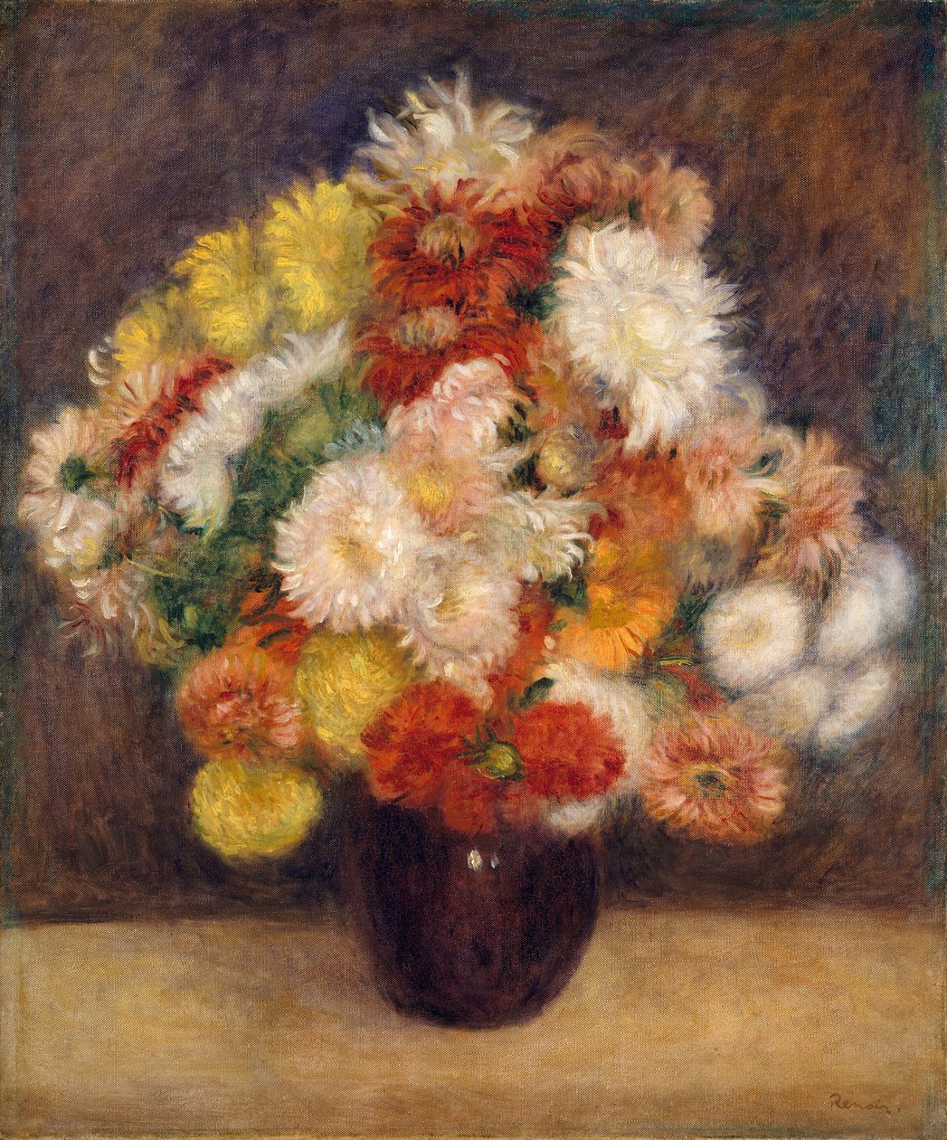 Bouquet di crisantemi da Pierre Auguste Renoir