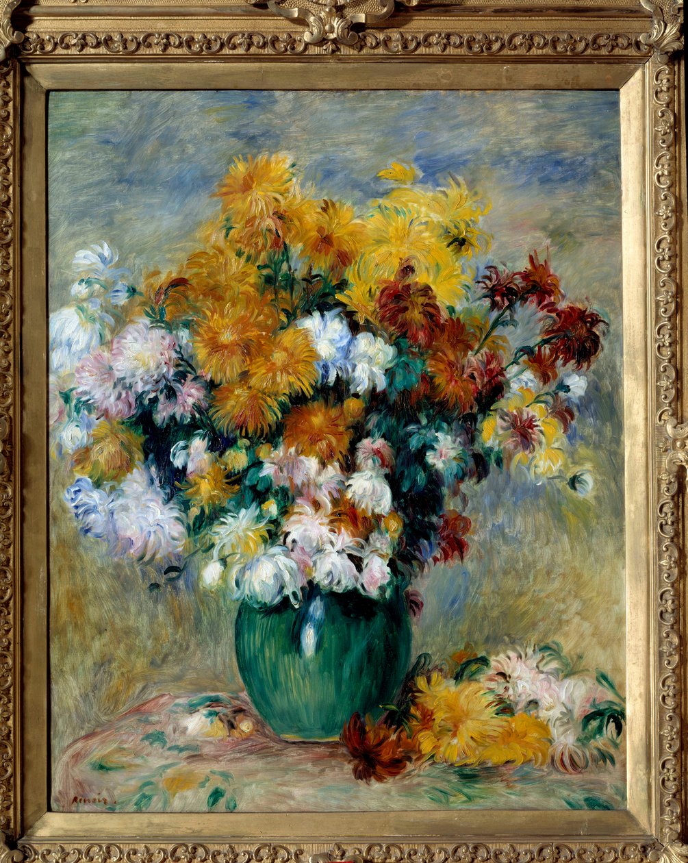 Bouquet di crisantemi da Pierre Auguste Renoir