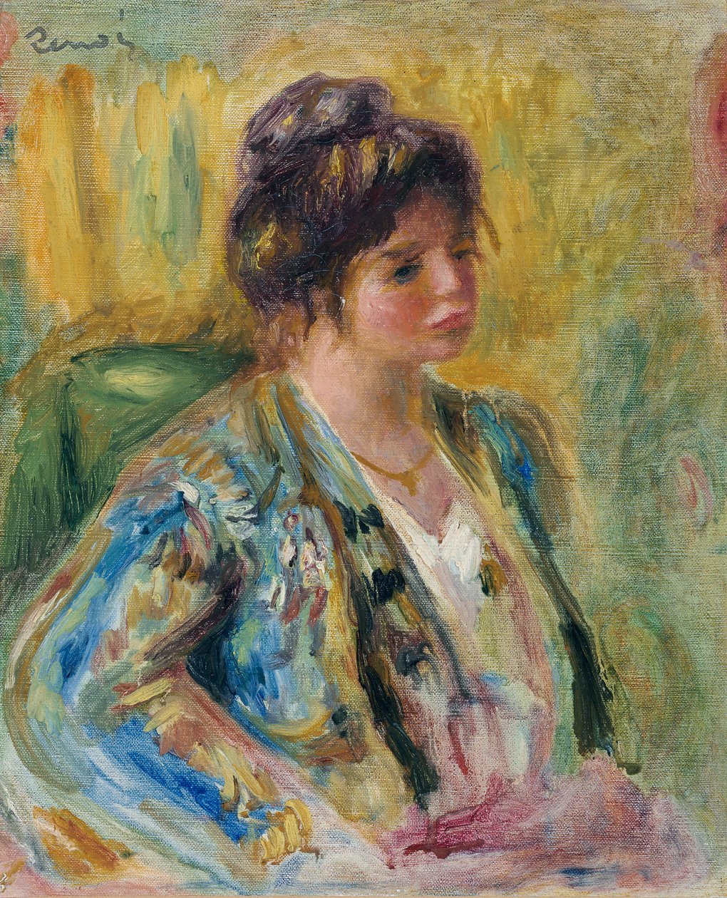 Busto di donna in costume orientale, c. 1895 da Pierre Auguste Renoir