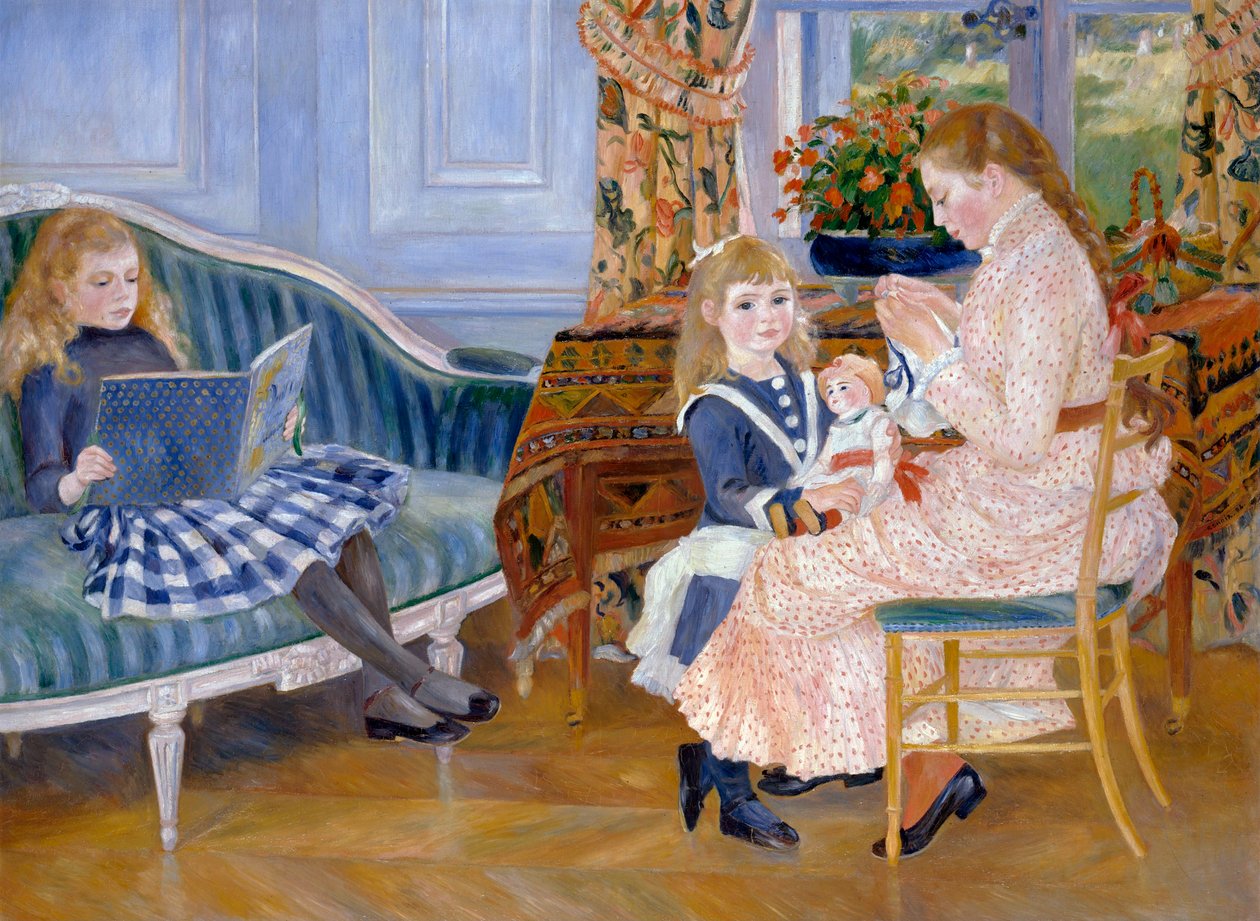 Pomeriggio dei bambini a Wargemont, 1884 da Pierre Auguste Renoir
