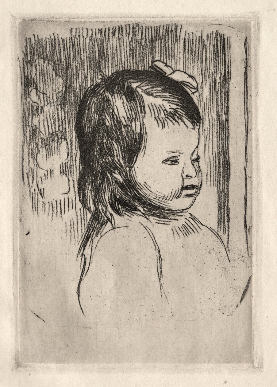 Busto di bambino, rivolto a destra da Pierre Auguste Renoir