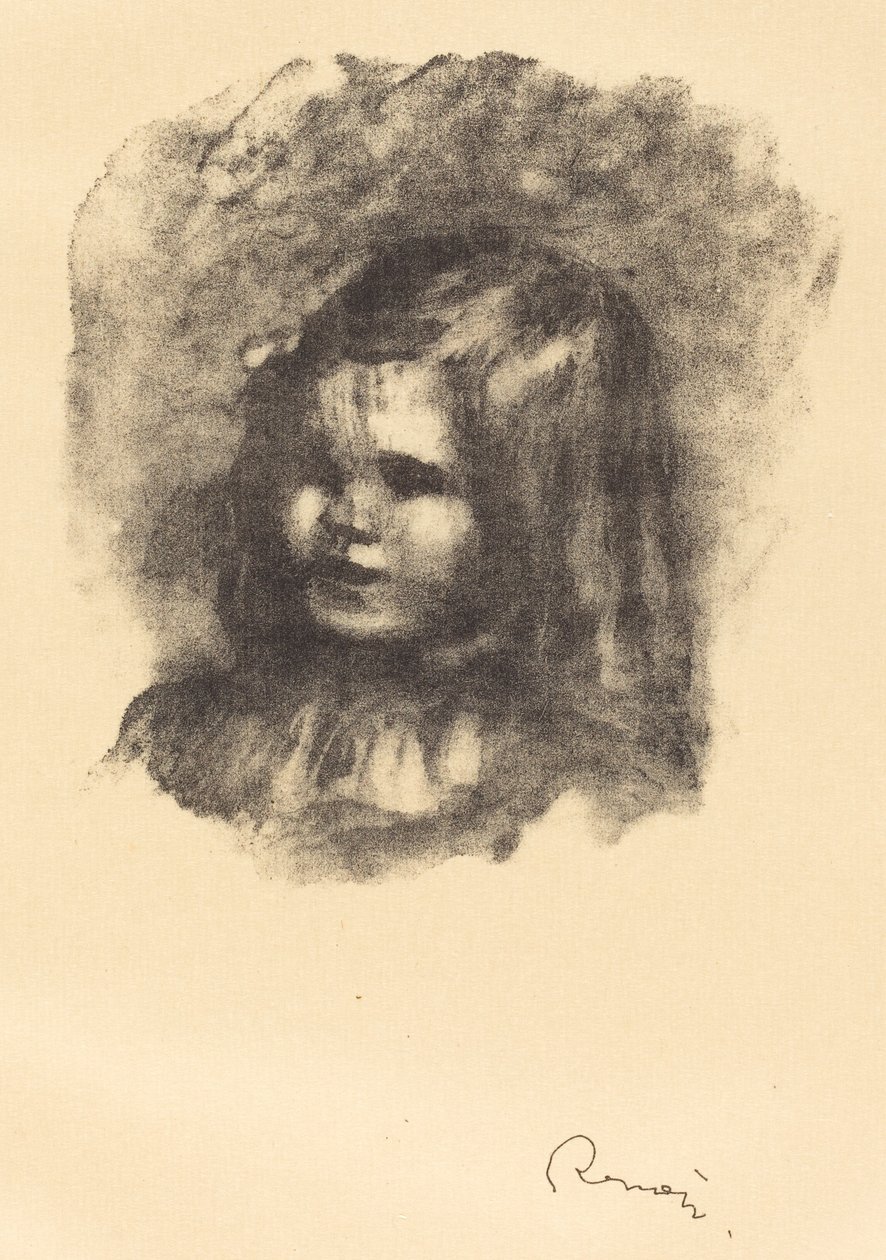 Claude Renoir, girato a sinistra (Claude Renoir, tourne a gauche), 1904 da Pierre Auguste Renoir