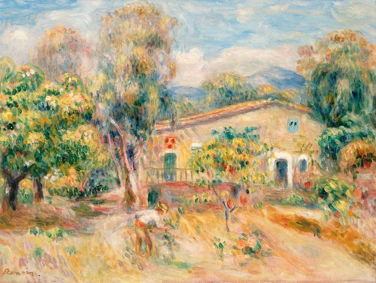 Fattoria di Collettes, Cagnes, 1910 da Pierre Auguste Renoir