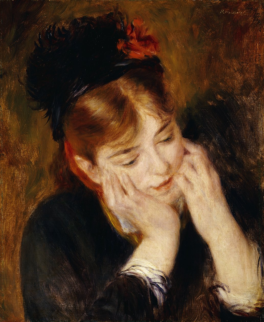 Contemplazione, 1877 da Pierre Auguste Renoir